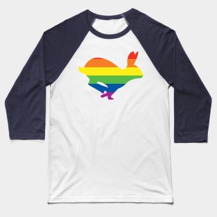 Pride Animals- Gay Rabbit Baseball T-Shirt